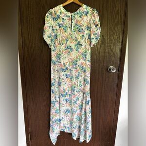 Topshop Floral Midi Dress